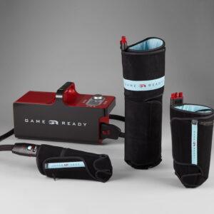 Kompletny zestaw Game Ready do aktywnego chłodzenia i kompresji – system regeneracji pooperacyjnej do wypożyczenia w JJ Clinic Poznań